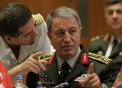 ابراز تردید وزیر دفاع ترکیه درباره خروج کامل کردها از شمال سوریه