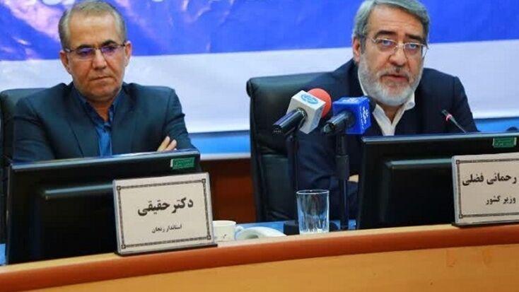 خبرنگاران وزیر کشور از کوشش های استاندار زنجان در کنترل بیماری کرونا تقدیر کرد